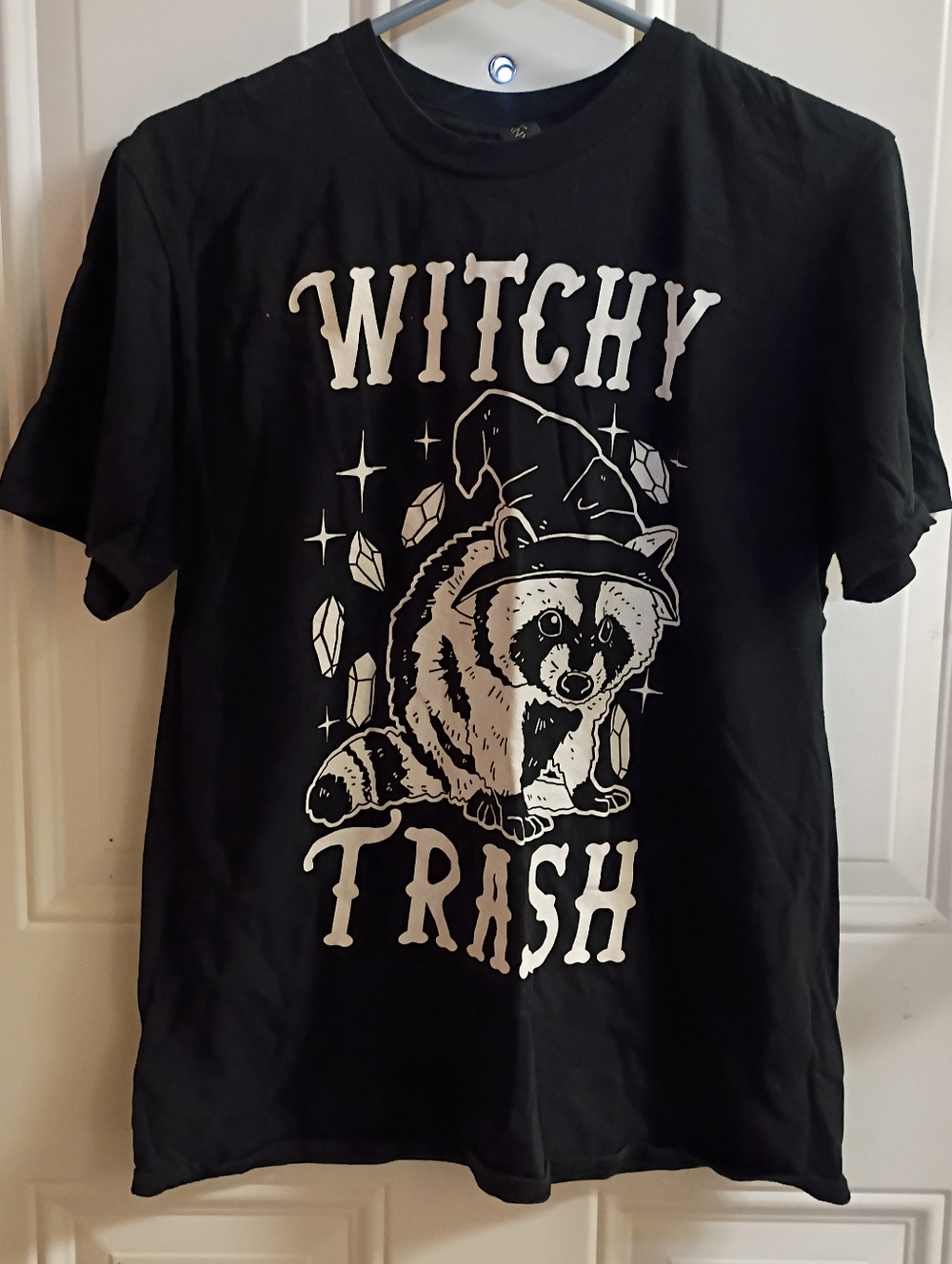 2/$10 Witchy Trash Raccoon Graphic Tee - Medium